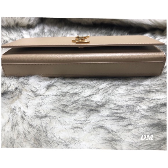 SAINT LAURENT CLUTCH WITH INTERLOCKING METAL YSL - Picture 6 of 8